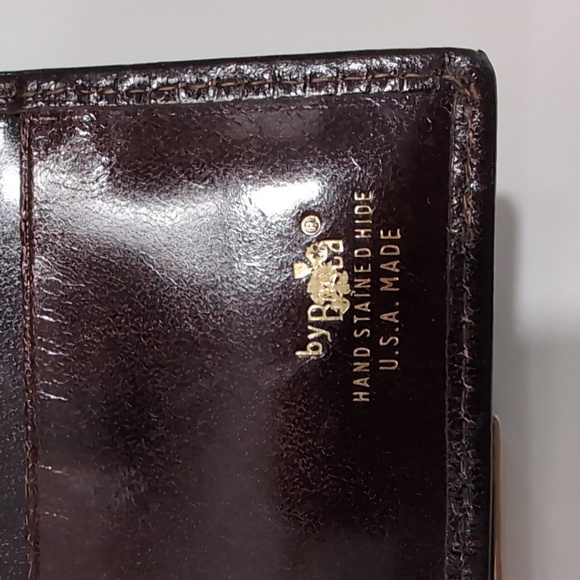 Bosca Dark Brown Leather Bifold Wallet NWOT - Picture 4 of 8